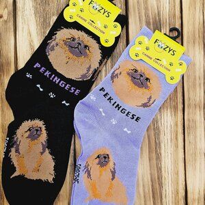 Unisex Canine Foozys Socks - Pekingese